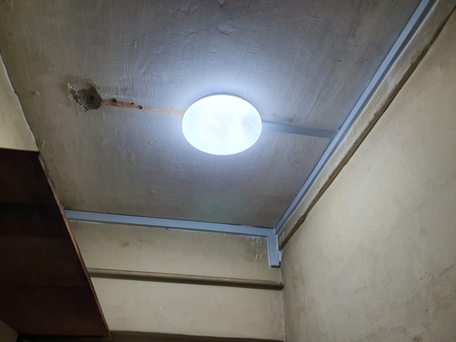 Fixing Ceiling light in a dim room